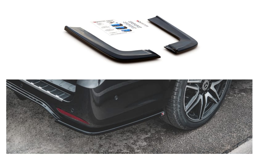 Splitter Mercedes-Benz V W447 Facelift Tył Boczne v.2 Gloss Black
