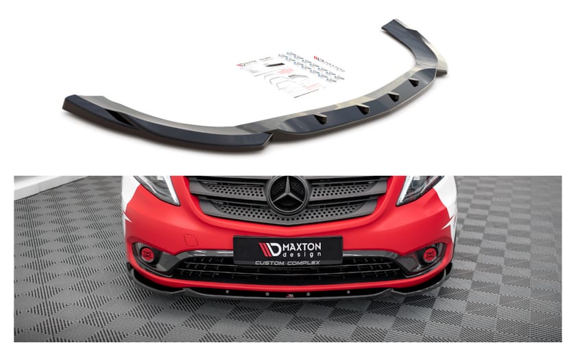 Splitter Mercedes-Benz Vito W447 Facelift przód v.1 Gloss Black