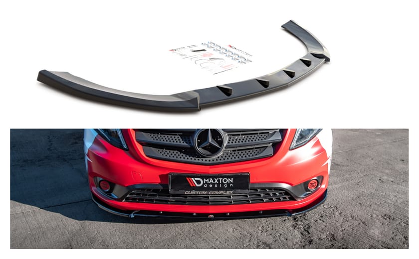 Splitter Mercedes-Benz Vito W447 Facelift przód v.2 Gloss Black