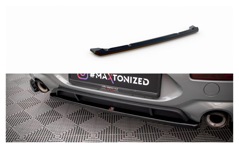 Splitter Mini Cooper Clubman John Cooper Works F54 Tył Środkowy Gloss Black