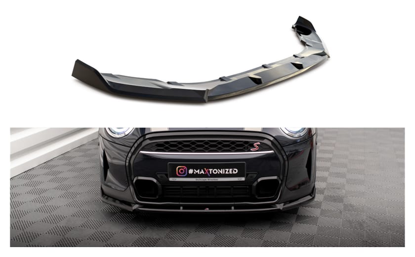 Splitter Mini Cooper S F56 Facelift przód v.2 Gloss Black