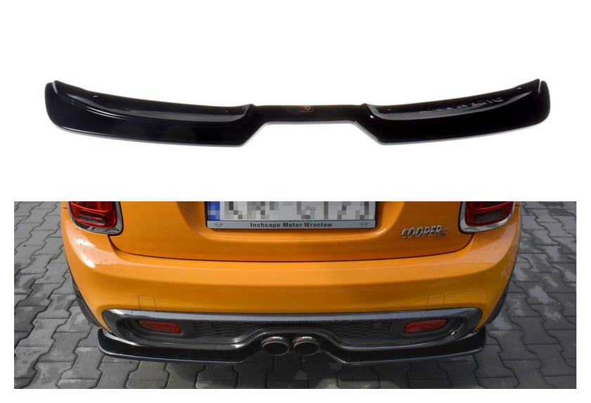 Splitter Mini COOPER S III 3-DOOR (F56) Tył Środkowy Gloss Black