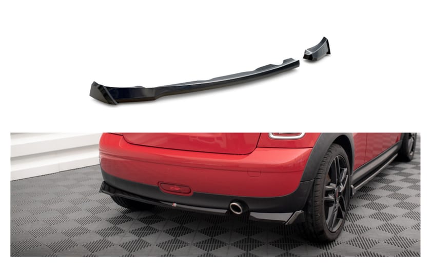 Splitter Mini One R56 Tył Boczne Gloss Black