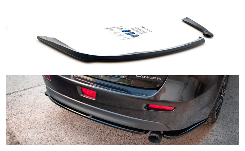 Splitter Mistubishi Lancer Sportback VIII Tył Boczne Gloss Black