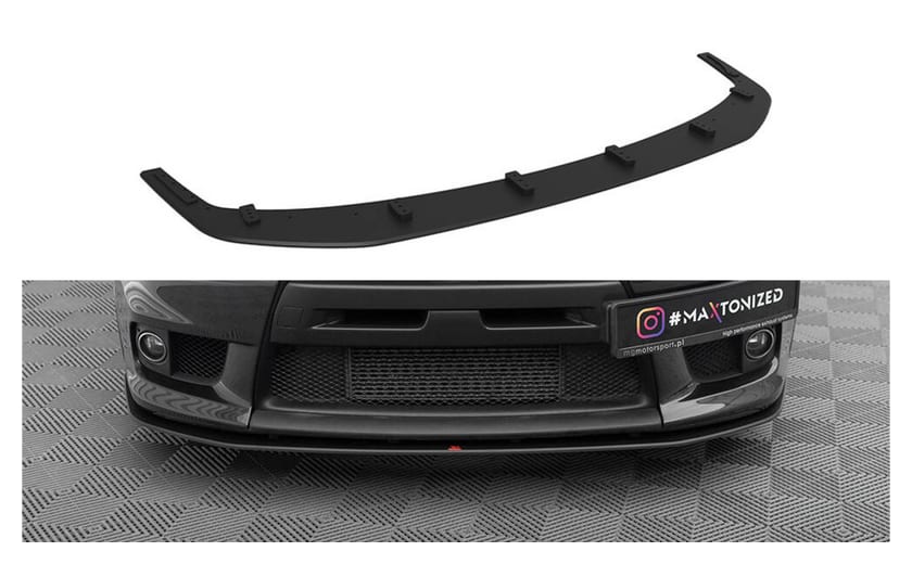 Splitter Mitsubishi Lancer EVO X Przód Street Pro Black-Red