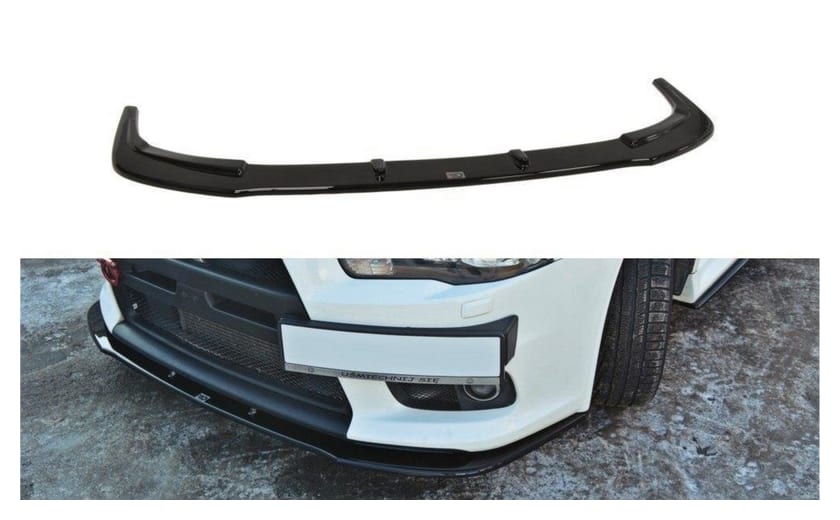 Splitter Mitsubishi Lancer Evo X przód v.1 Gloss Black