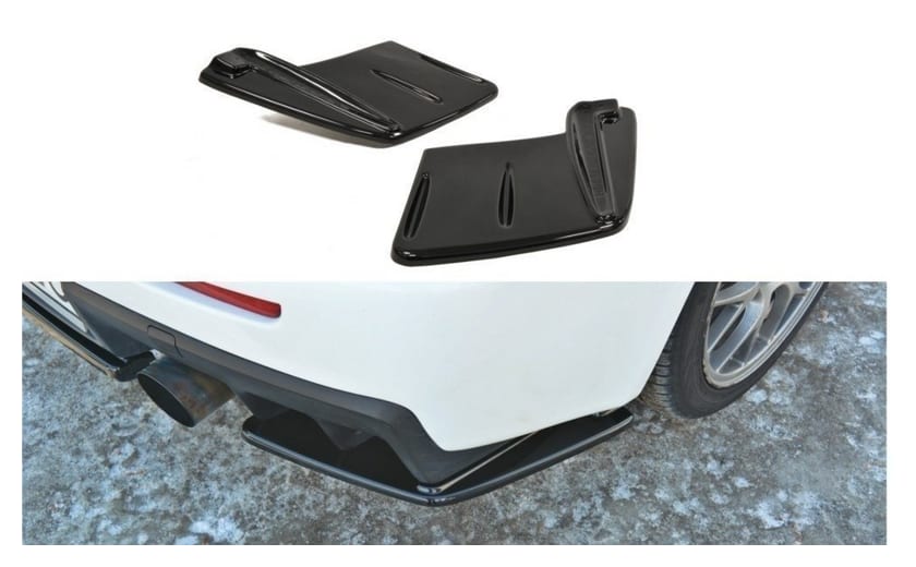 Splitter Mitsubishi Lancer Evo X Tył Boczne (Bez Dyfuzora) Gloss Black