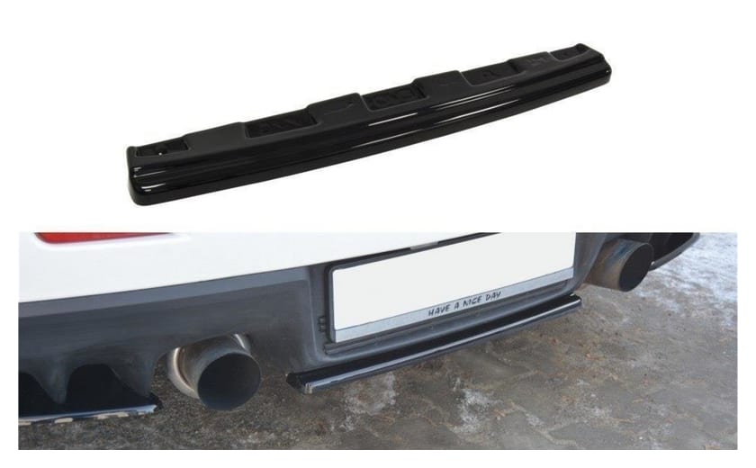 Splitter Mitsubishi Lancer Evo X Tył Środkowy Bez Dyfuzora Gloss Black