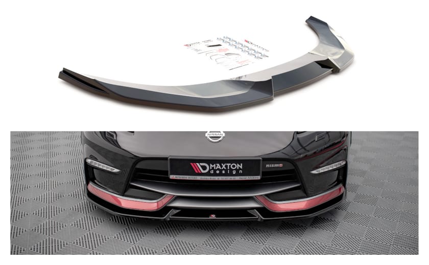 Splitter Nissan 370Z Nismo Facelift przód v.2 Gloss Black