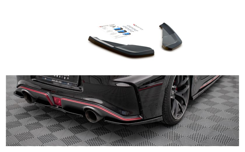 Splitter Nissan 370Z Nismo Facelift Tył Boczne Gloss Black