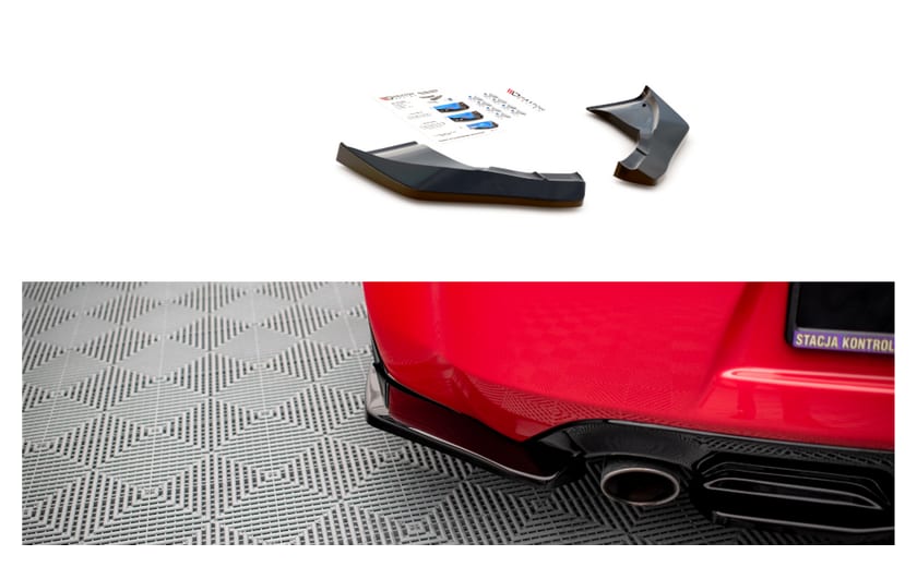 Splitter Nissan 370Z Tył Boczne v.2 Gloss Black