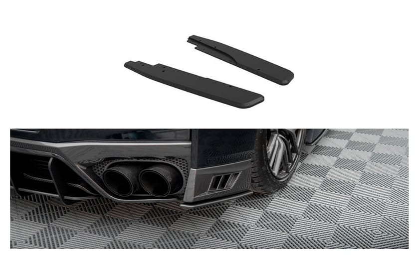 Splitter Nissan GTR R35 Facelift Tył Boczne Street Pro Black
