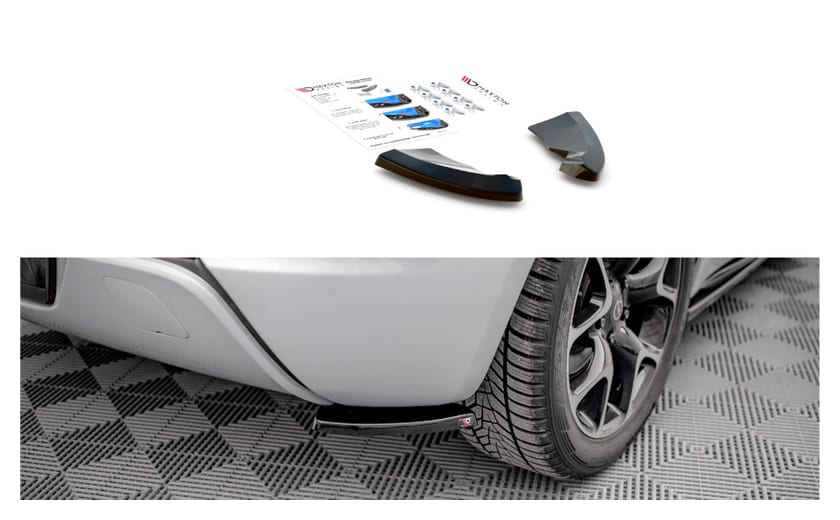 Splitter Opel Astra GTC OPC-Line J Tył Boczne v.1 Gloss Black