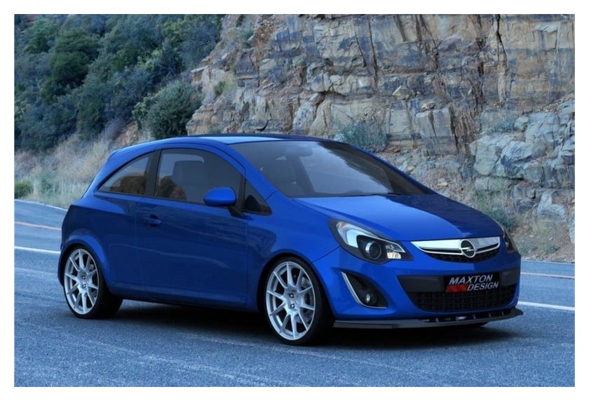Splitter Opel Corsa D Facelift przód Gloss Black