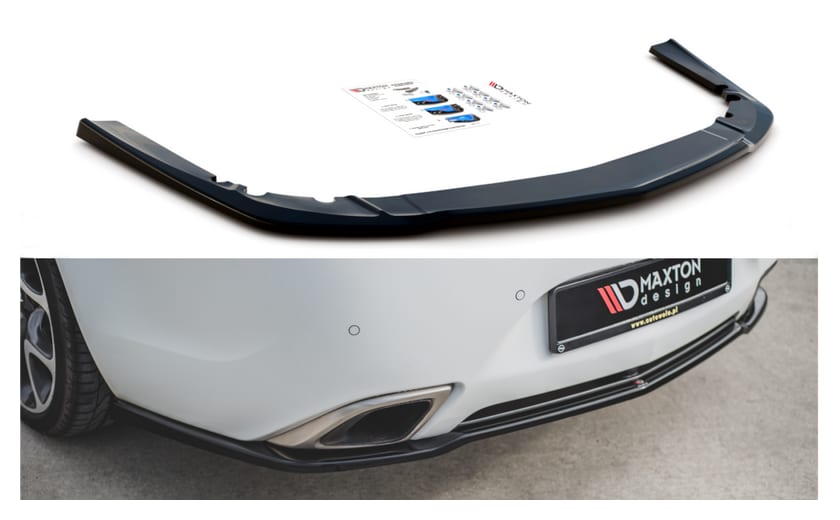 Splitter Opel Insignia Mk. 1 OPC Facelift Tył Środkowy Gloss Black