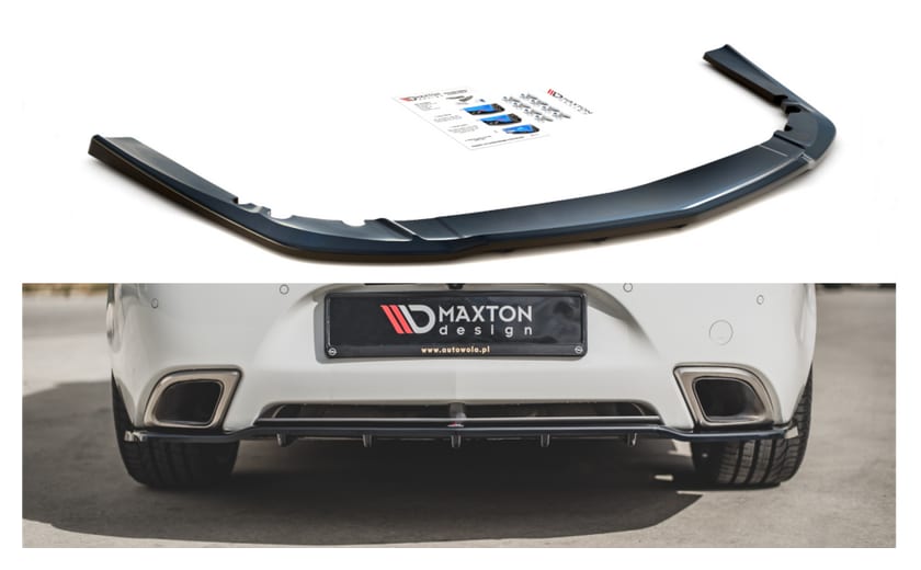 Splitter Opel Insignia Mk. 1 OPC Facelift Tył Środkowy z Dyfuzorem Gloss Black