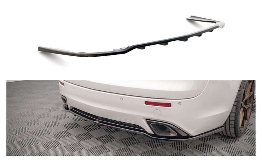 Splitter Opel Insignia OPC I Tył Środkowy z Dyfuzorem Gloss Black