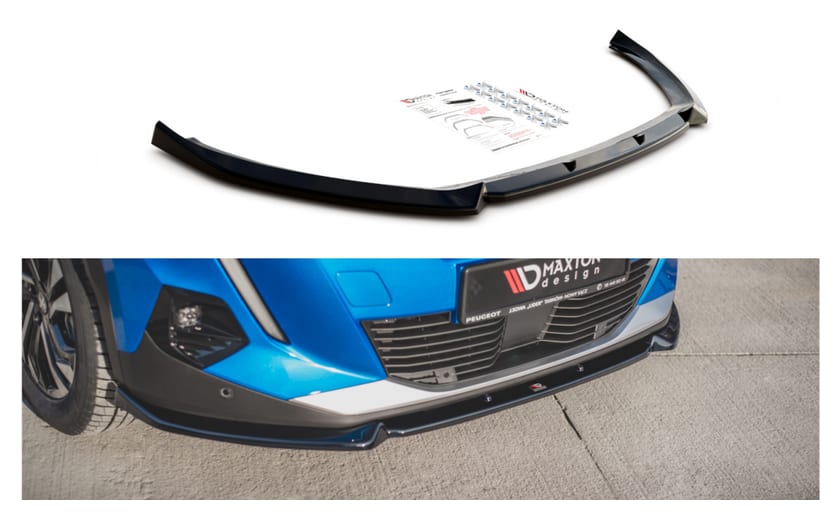 Splitter Peugeot 2008 II przód v.1 Gloss Black