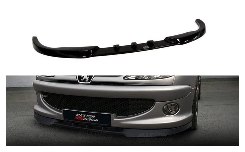 Splitter Peugeot 206 (CC, RC, GTI, S16, XSI, XS, Sport) przód Gloss Black