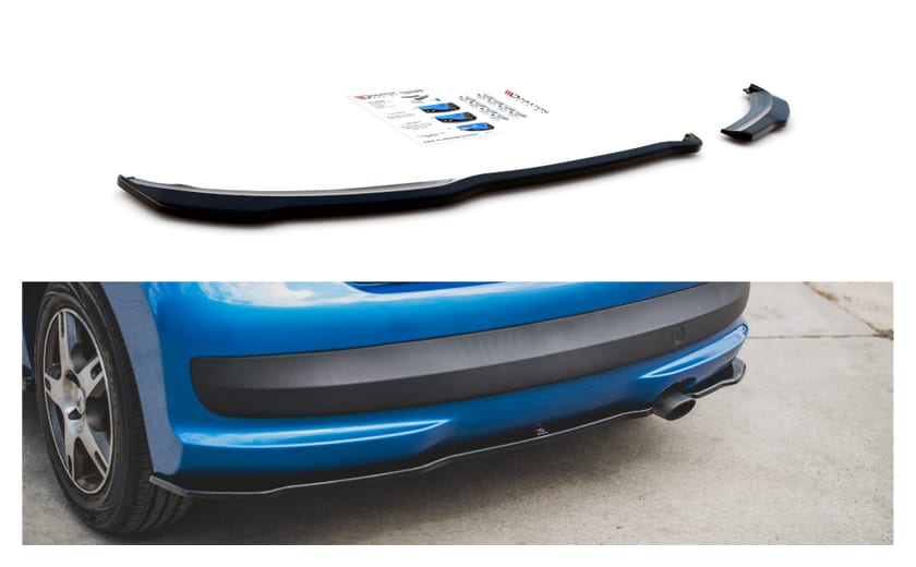 Splitter Peugeot 207 Sport Tył Boczne Gloss Black