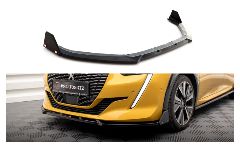 Splitter Peugeot 208 GT II przód v.1 Gloss Black