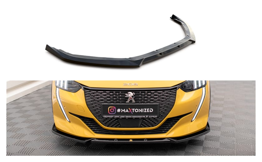 Splitter Peugeot 208 GT II przód v.1 Gloss Black