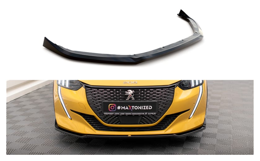 Splitter Peugeot 208 GT II przód v.2 Gloss Black