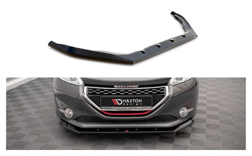 Splitter Peugeot 208 GTi I przód v.1 Gloss Black