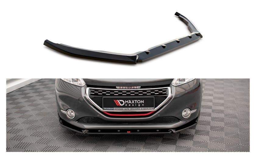 Splitter Peugeot 208 GTi I przód v.2 Gloss Black