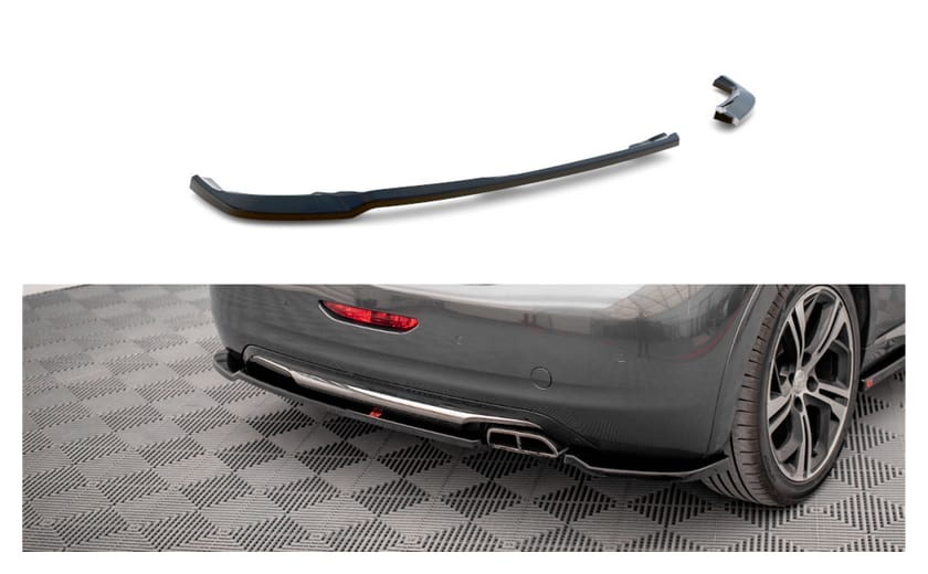 Splitter Peugeot 208 GTi I Tył Boczne Gloss Black