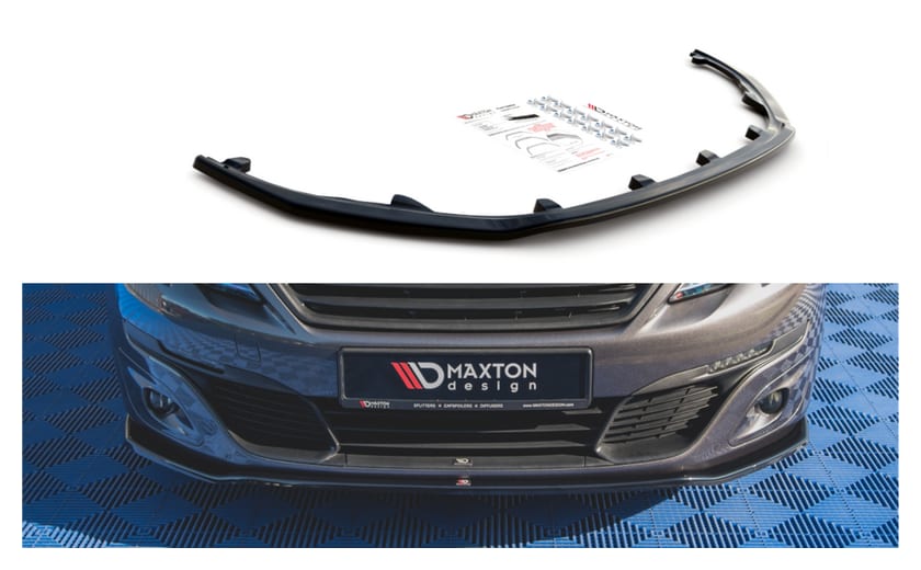 Splitter Peugeot 308 II Facelift przód v.1 Gloss Black