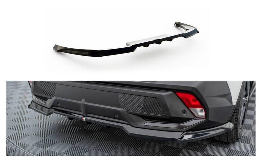 Splitter Peugeot 408 I Tył Środkowy z Dyfuzorem