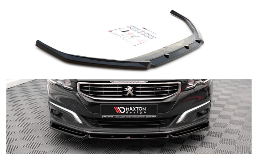 Splitter Peugeot 508 GT I Facelift przód v.1 Gloss Black