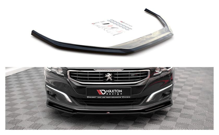 Splitter Peugeot 508 GT I Facelift przód v.2 Gloss Black