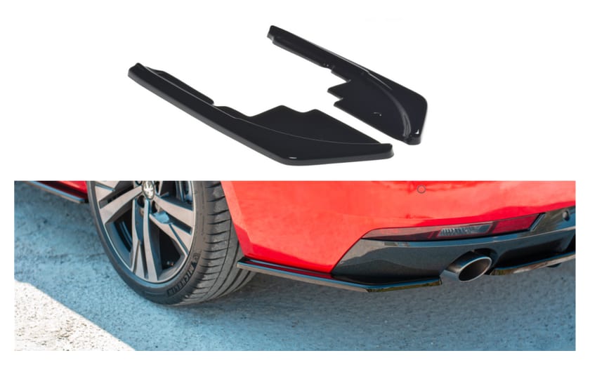 Splitter Peugeot 508 GT II Tył Boczne Gloss Black