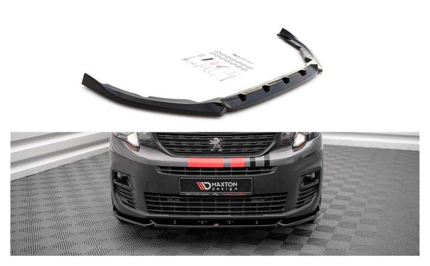 Splitter Peugeot Partner III przód Gloss Black