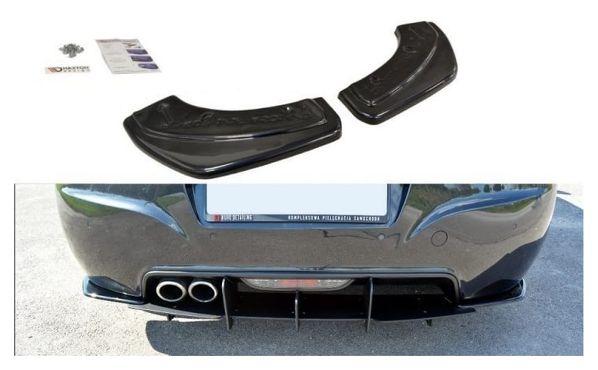 Splitter Peugeot RCZ Tył Boczne Gloss Black