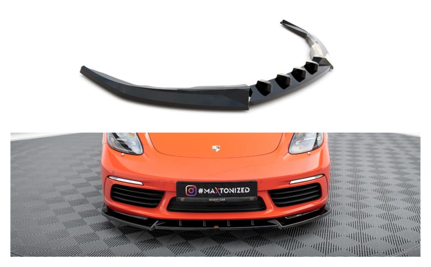 Splitter Porsche 718 Cayman 982c przód v.1