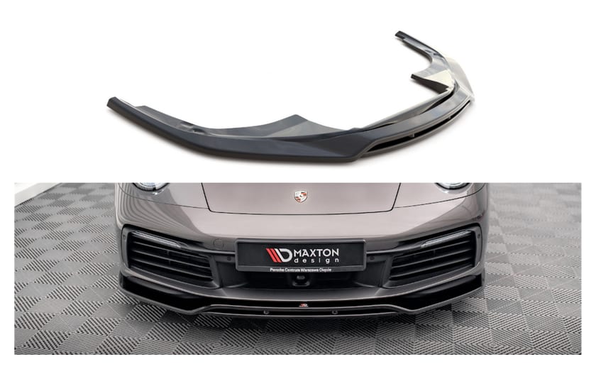 Splitter Porsche 911 Carrera 4S 992 przód Gloss Black
