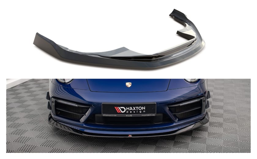 Splitter Porsche 911 Carrera Aero Carrera GTS 992 przód v.2 Gloss Black