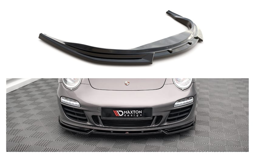 Splitter Porsche 911 Carrera GTS 997 Facelift przód v.2 Gloss Black
