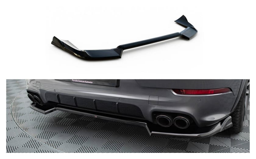 Splitter Porsche Cayenne III Facelift Tył Środkowy