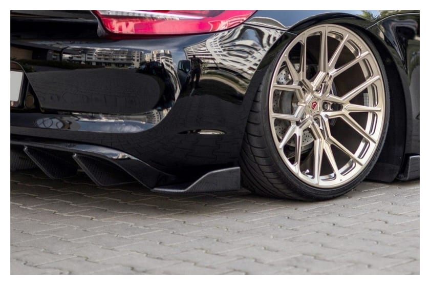 Splitter Porsche Cayman II 981C Tył Boczne