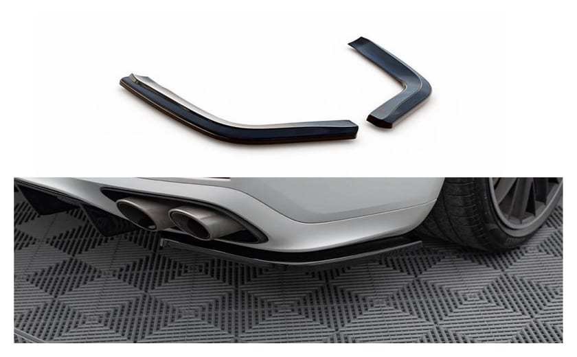 Splitter Porsche Panamera GTS 971 Tył Boczne Gloss Black