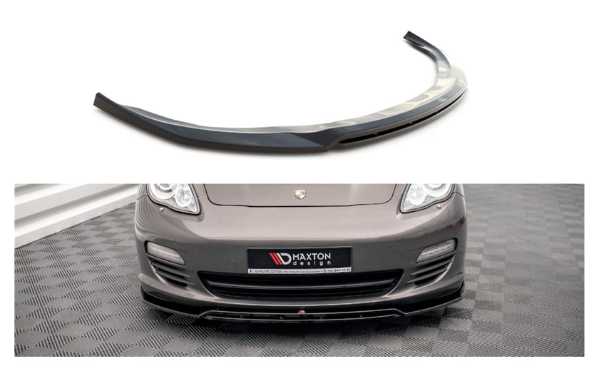 Splitter Porsche Panamera Panamera Diesel 970 przód v.1 Gloss Black
