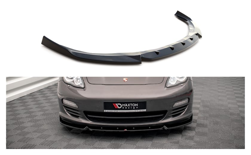 Splitter Porsche Panamera Panamera Diesel 970 przód v.2 Gloss Black
