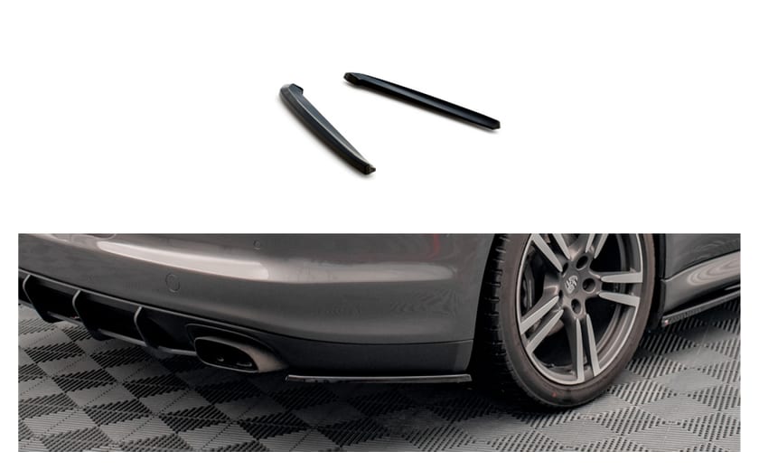 Splitter Porsche Panamera Panamera Diesel 970 Tył Boczne Gloss Black