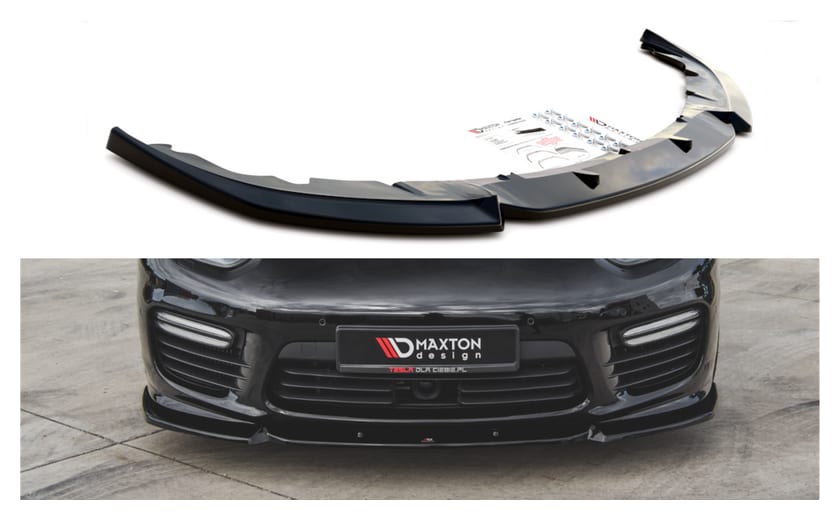 Splitter Porsche Panamera Turbo 970 Facelift przód v.1 Gloss Black