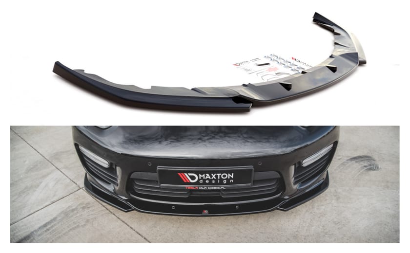 Splitter Porsche Panamera Turbo 970 Facelift przód v.2 Gloss Black