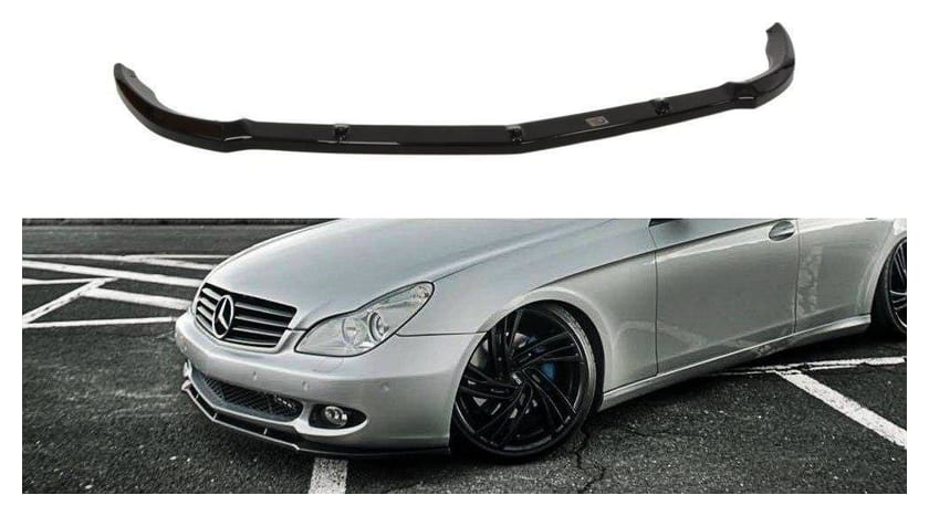 Splitter Przedni Mercedes-Benz CLS C219 Standardowy Zderzak - Gloss Black